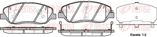 Kawe 1226 02 - Тормозные колодки, дисковые, комплект autospares.lv