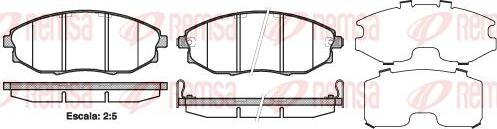 Kawe 1223 02 - Тормозные колодки, дисковые, комплект autospares.lv