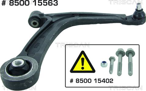 Kawe 8500 15563 - Рычаг подвески колеса autospares.lv