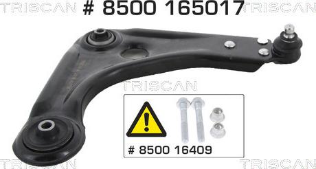 Kawe 8500 165017 - Рычаг подвески колеса autospares.lv