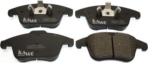 Kawe 810093 - Тормозные колодки, дисковые, комплект autospares.lv