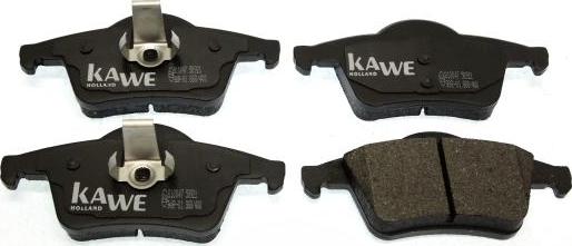 Kawe 810047 - Тормозные колодки, дисковые, комплект autospares.lv