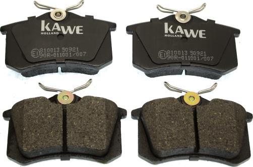 Kawe 810013 - Тормозные колодки, дисковые, комплект autospares.lv