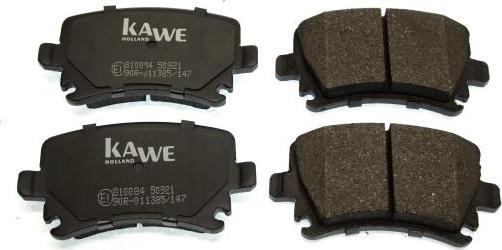 Kawe 810084 - Тормозные колодки, дисковые, комплект autospares.lv