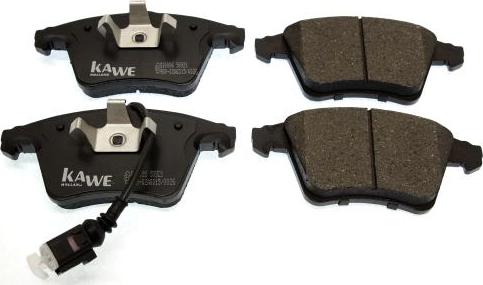 Kawe 810086 - Тормозные колодки, дисковые, комплект autospares.lv