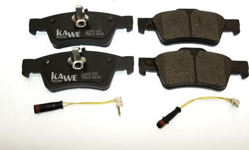 Kawe 810082 - Тормозные колодки, дисковые, комплект autospares.lv