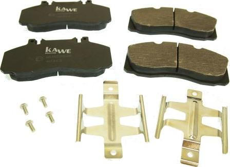 Kawe 88092 - Тормозные колодки, дисковые, комплект autospares.lv