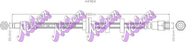 Kawe H4984 - Тормозной шланг autospares.lv