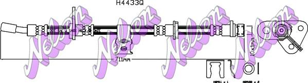 Kawe H4433Q - Тормозной шланг autospares.lv