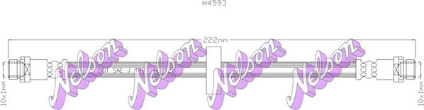 Kawe H4593 - Тормозной шланг autospares.lv