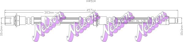 Kawe H4514 - Тормозной шланг autospares.lv