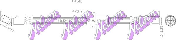 Kawe H4512 - Тормозной шланг autospares.lv