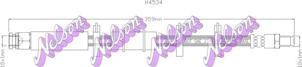 Kawe H4534 - Тормозной шланг autospares.lv