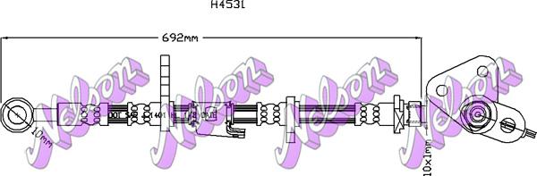 Kawe H4531 - Тормозной шланг autospares.lv