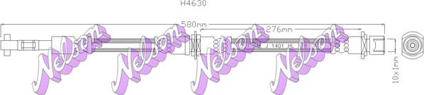 Kawe H4630 - Тормозной шланг autospares.lv