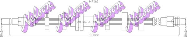 Kawe H4161 - Тормозной шланг autospares.lv