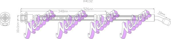 Kawe H4132 - Тормозной шланг autospares.lv