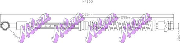 Kawe H4855 - Тормозной шланг autospares.lv