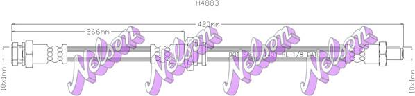 Kawe H4883 - Тормозной шланг autospares.lv