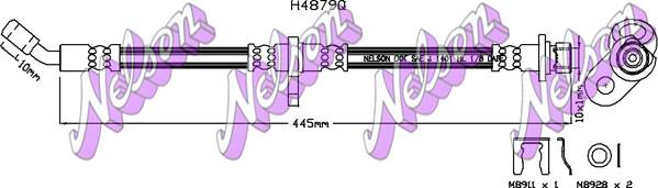 Kawe H4879Q - Тормозной шланг autospares.lv