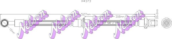 Kawe H4373 - Тормозной шланг autospares.lv