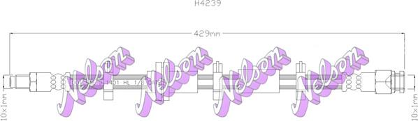 Kawe H4239 - Тормозной шланг autospares.lv