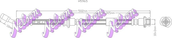 Kawe H5965 - Тормозной шланг autospares.lv