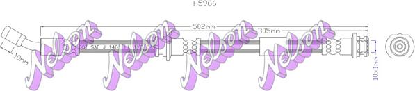 Kawe H5966 - Тормозной шланг autospares.lv