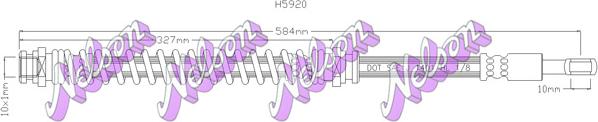 Kawe H5920 - Тормозной шланг autospares.lv