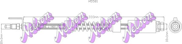 Kawe H5581 - Тормозной шланг autospares.lv