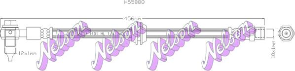 Kawe H5588Q - Тормозной шланг autospares.lv