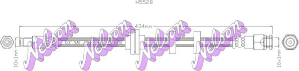 Kawe H5528 - Тормозной шланг autospares.lv