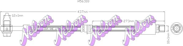 Kawe H5631Q - Тормозной шланг autospares.lv