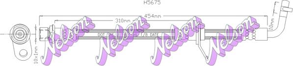 Kawe H5675 - Тормозной шланг autospares.lv