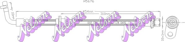 Kawe H5676 - Тормозной шланг autospares.lv