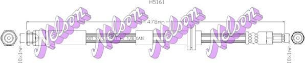 Kawe H5161 - Тормозной шланг autospares.lv