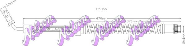 Kawe H5855 - Тормозной шланг autospares.lv