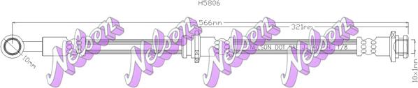 Kawe H5806 - Тормозной шланг autospares.lv