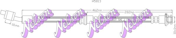 Kawe H5813 - Тормозной шланг autospares.lv