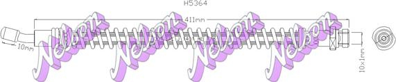 Kawe H5364 - Тормозной шланг autospares.lv