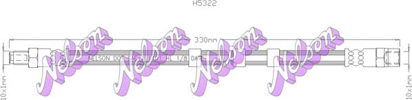 Kawe H5322 - Тормозной шланг autospares.lv