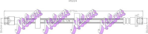 Kawe H5224 - Тормозной шланг autospares.lv