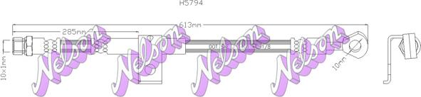 Kawe H5794 - Тормозной шланг autospares.lv