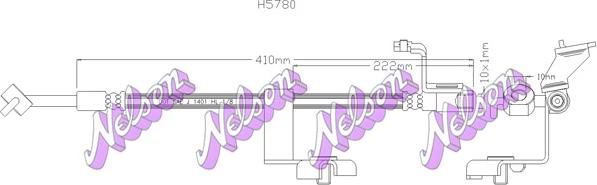 Kawe H5780 - Тормозной шланг autospares.lv