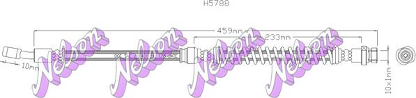 Kawe H5788 - Тормозной шланг autospares.lv