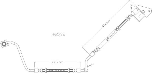 Kawe H6592 - Тормозной шланг autospares.lv