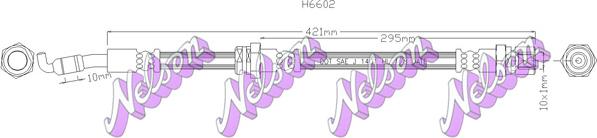 Kawe H6602 - Тормозной шланг autospares.lv