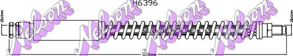 Kawe H6396 - Тормозной шланг autospares.lv