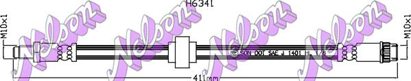 Kawe H6341 - Тормозной шланг autospares.lv