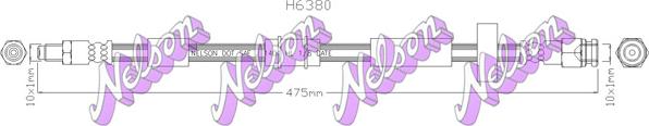 Kawe H6380 - Тормозной шланг autospares.lv